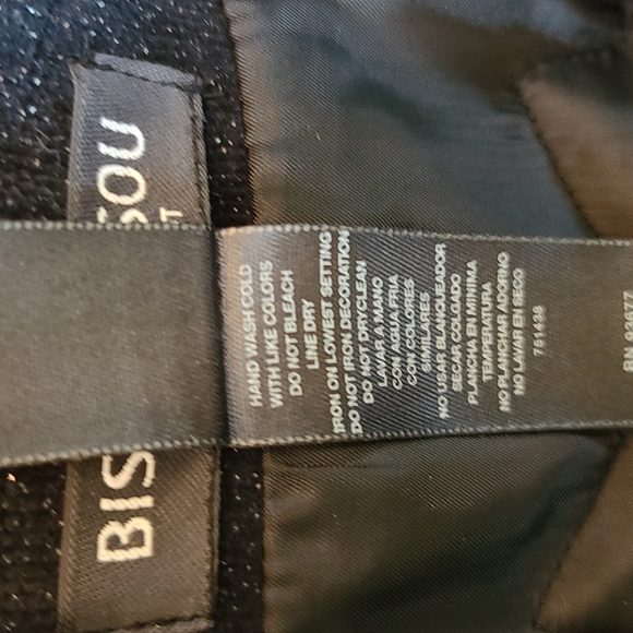 Bisou Bisou Black Sparkly Jacket - Picture 14 of 16